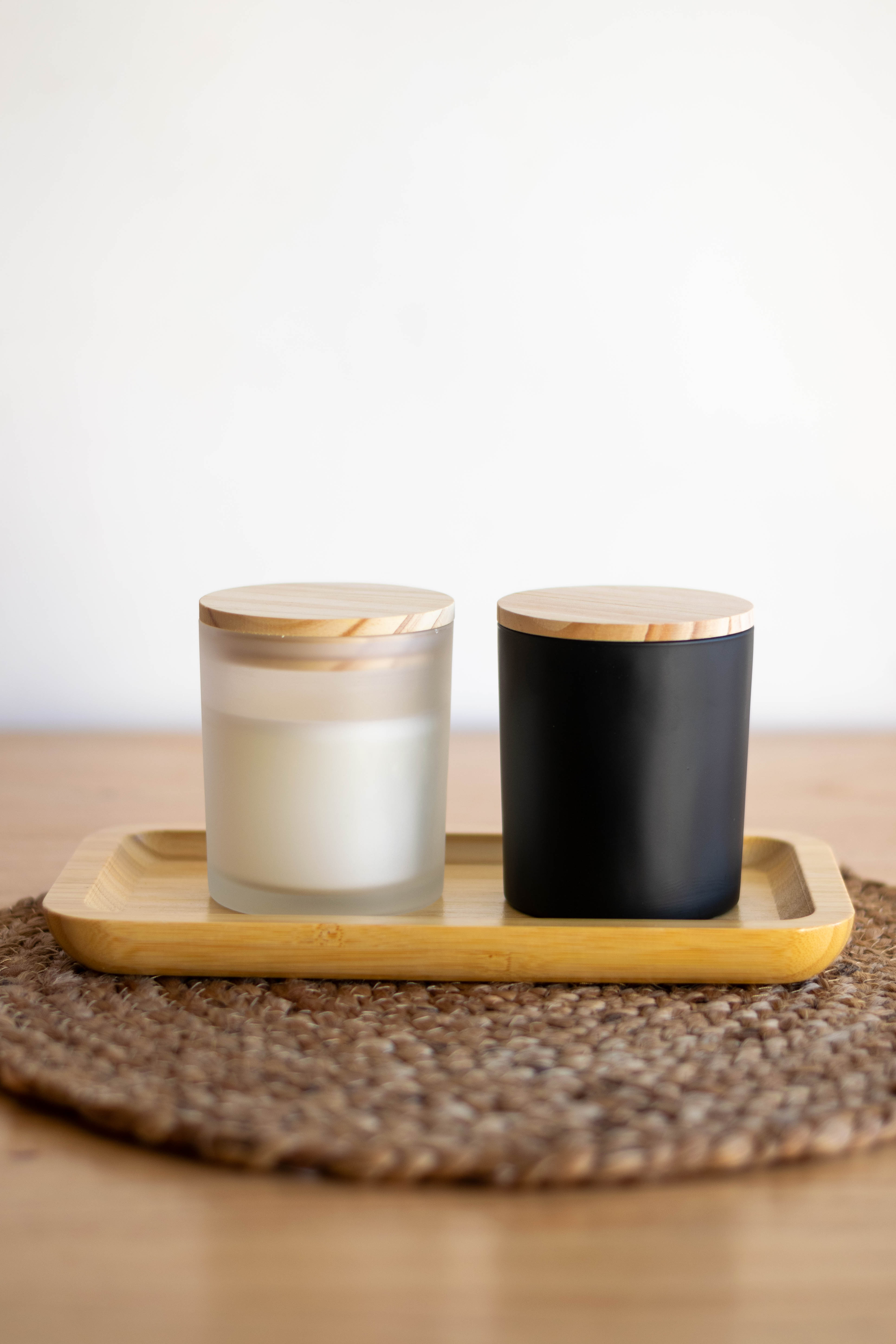 Vela aromatica ceramica/bambú Black