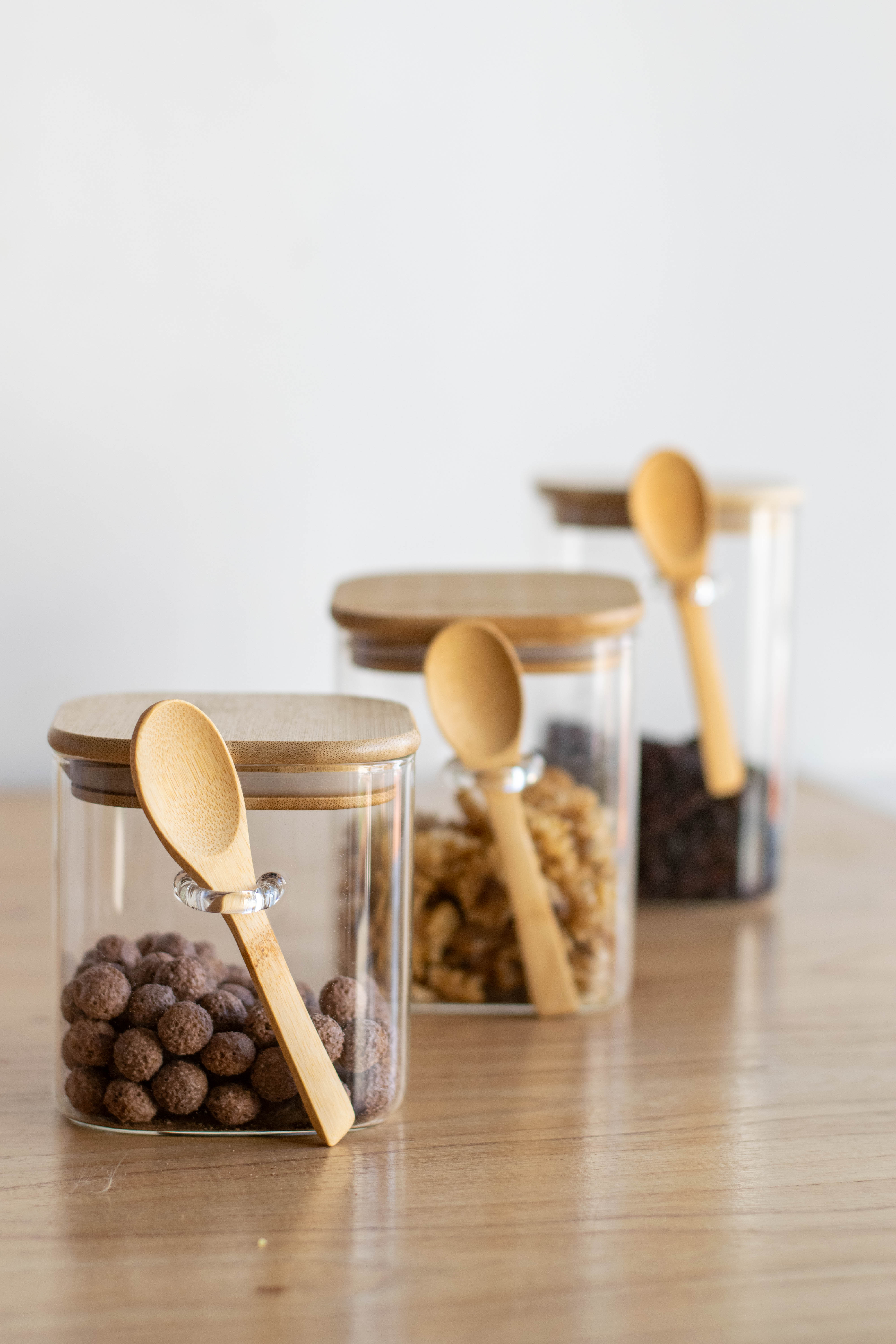 frascos herméticos c/cucharita  (chico)