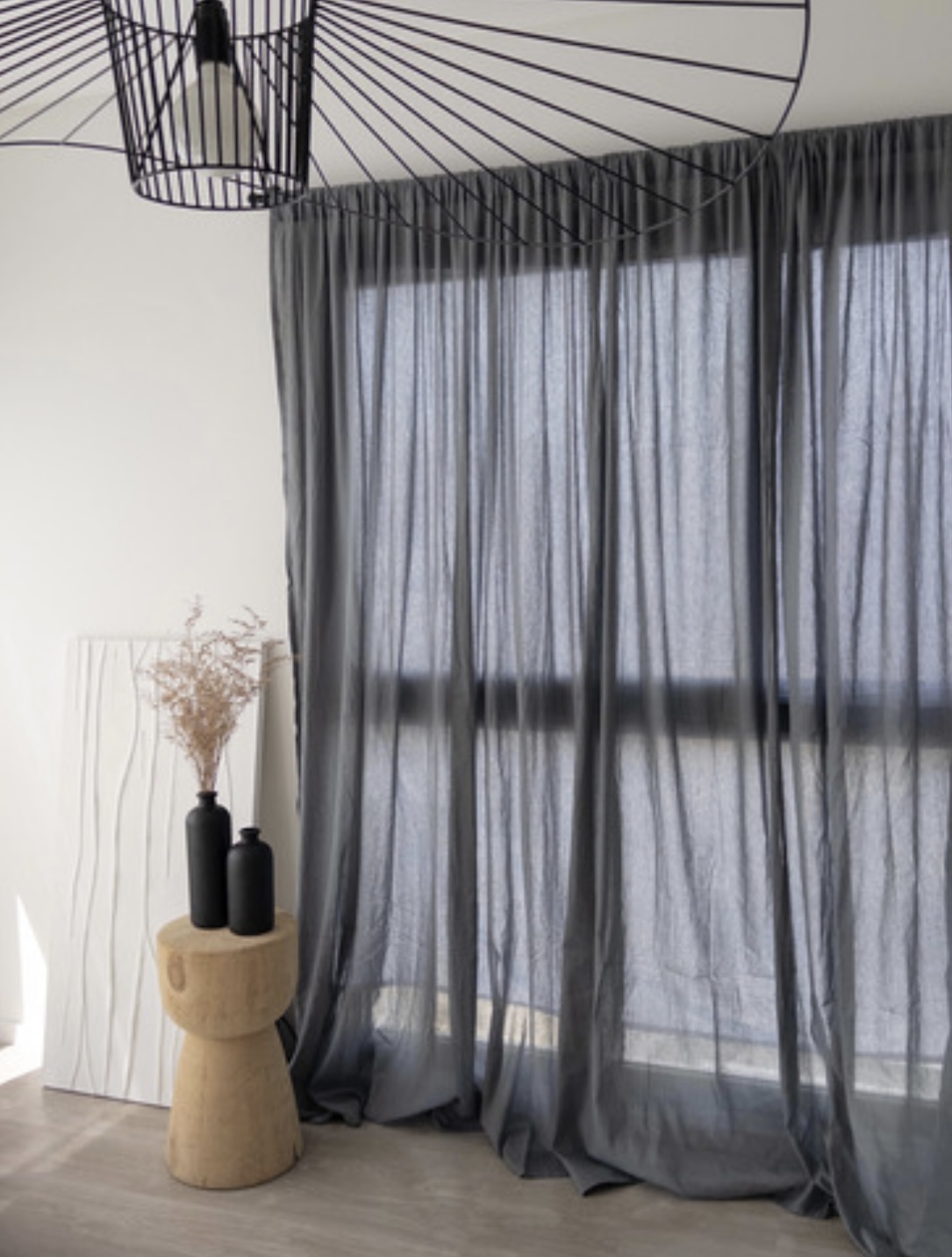 Cortina Gasa x2 paños de 1.50x2.20